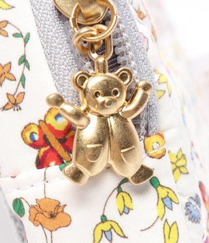 美品 フェイラー メイクポーチ リバティコラボ ハイジ フェイラー ガーデン レディース FEILER