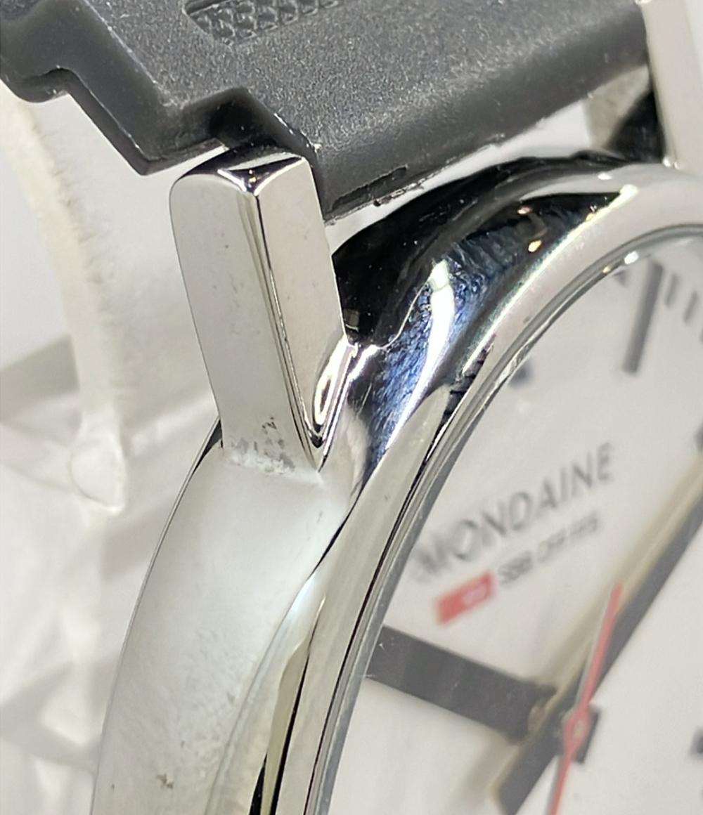 MONDAINE 腕時計 クオーツ ホワイト メンズ モンディーン