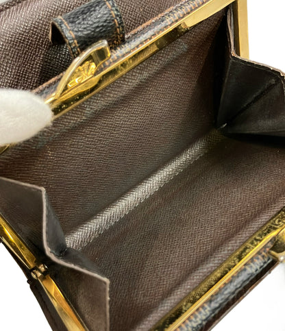 LOUIS VUITTON 二つ折り財布 ポルトフォイユ ヴィエノワ ダミエ エベヌ N61674 メンズ レディース ルイ・ヴィトン