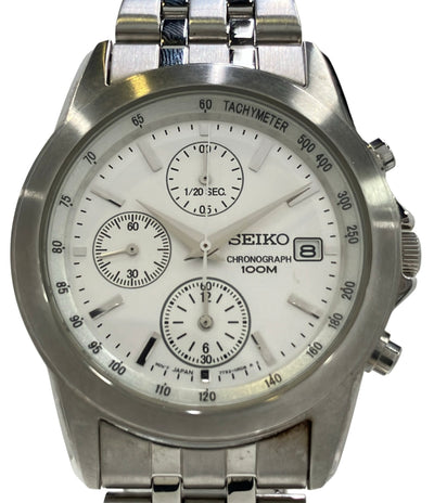 SEIKO 腕時計 クオーツ シルバー 7T92-0LH0 メンズ セイコー