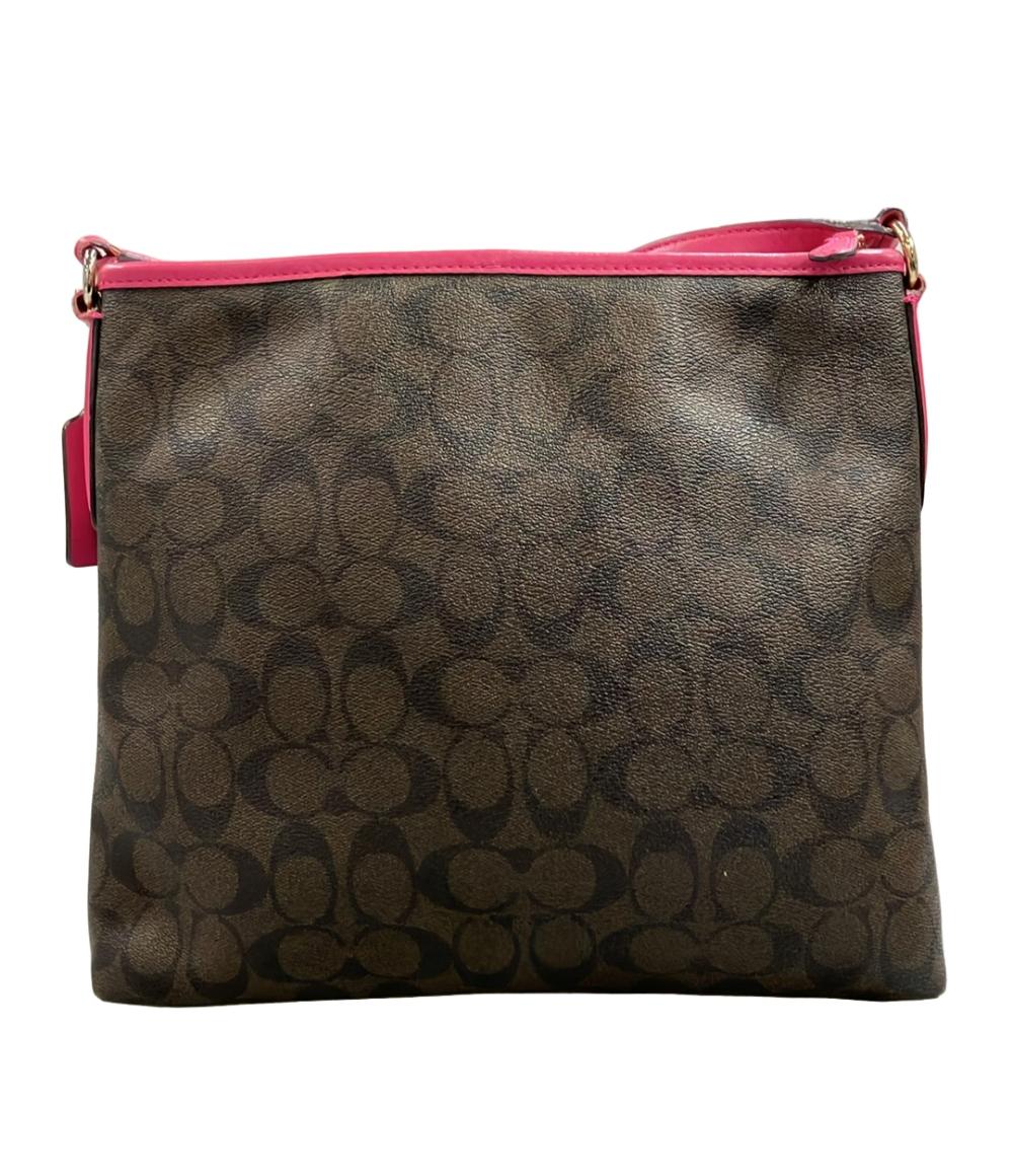 未使用【COACH コーチ】シグネチャーショルダーバッグ メタリックシルバー COACH - コーチ ショルダーバッグ 斜め掛け シグネチャー F23866
