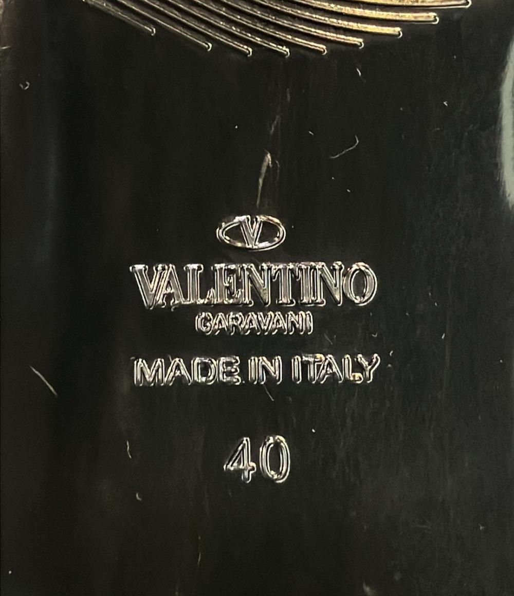 美品 Valentino Garavani ラバーサンダル ロックサンダル フラット 2W2S0H38PVS レディース SIZE 40 (XL) ヴァレンティノ・ガラヴァーニ