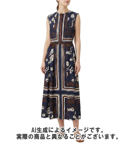 美品 ANAYI ノースリーブ ワンピース ペチコート付き レディース SIZE 36 (S) アナイ