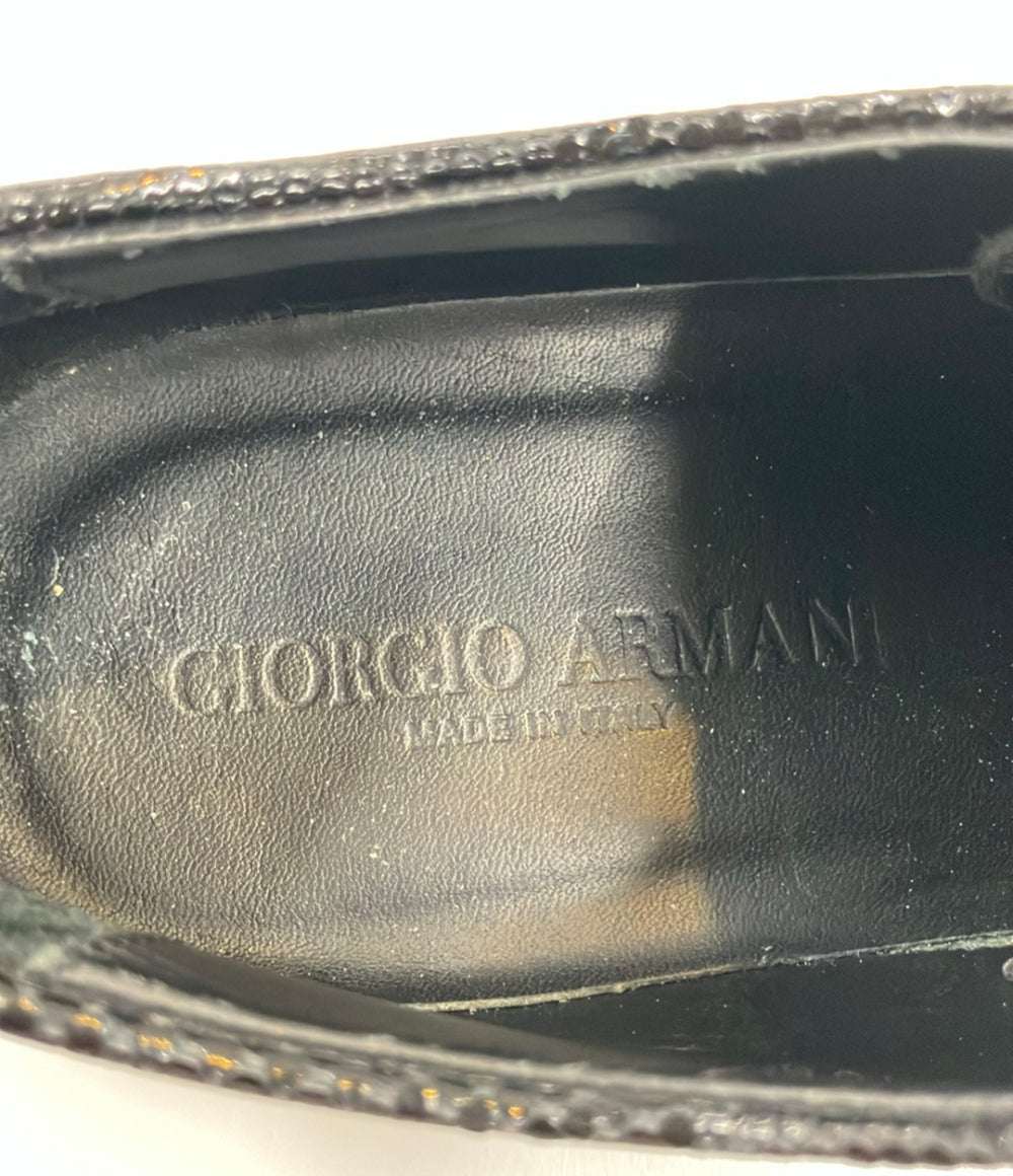 GIORGIO ARMANI ドレスシューズ リザード型押し メンズ SIZE 6 1/2 ジョルジオアルマーニ