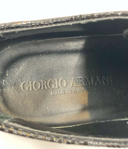 GIORGIO ARMANI ドレスシューズ リザード型押し メンズ SIZE 6 1/2 ジョルジオアルマーニ