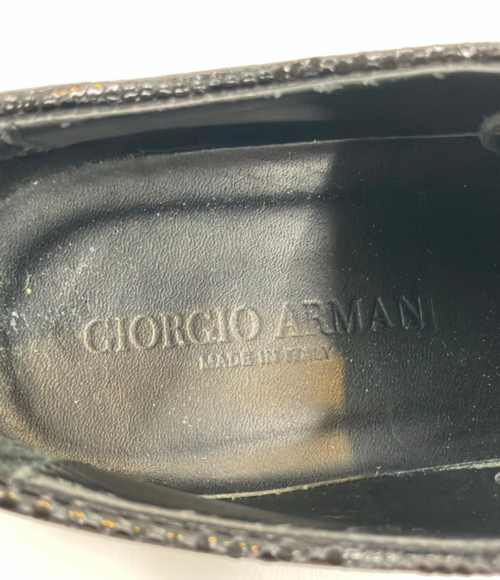 GIORGIO ARMANI ドレスシューズ リザード型押し メンズ SIZE 6 1/2 ジョルジオアルマーニ