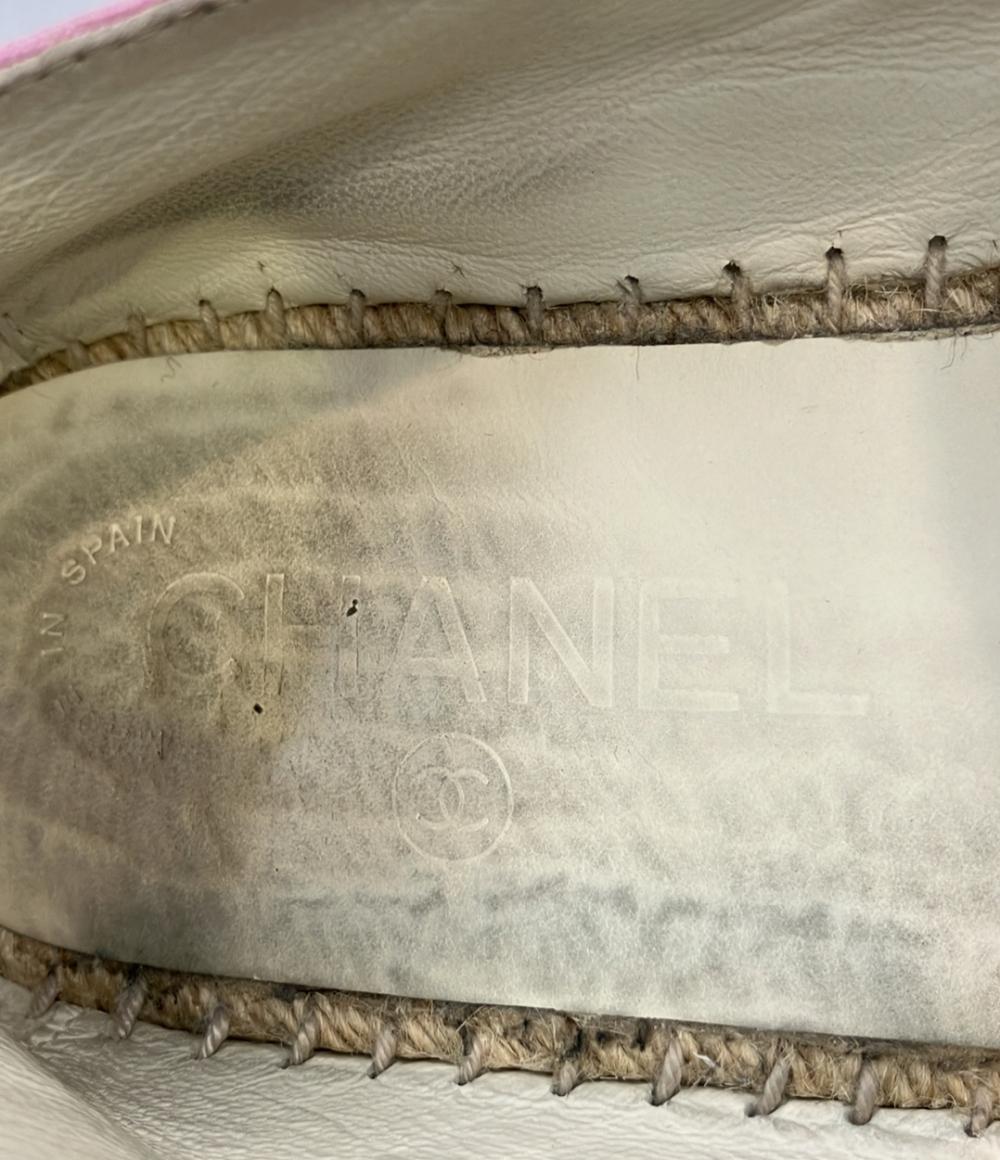 シャネル エスパドリーユ スリッポン フラットシューズ レディース SIZE 37 (L) CHANEL