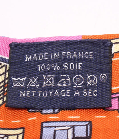 美品 エルメス ツイリー スカーフ シルク100% PANTIN CITY レディース HERMES