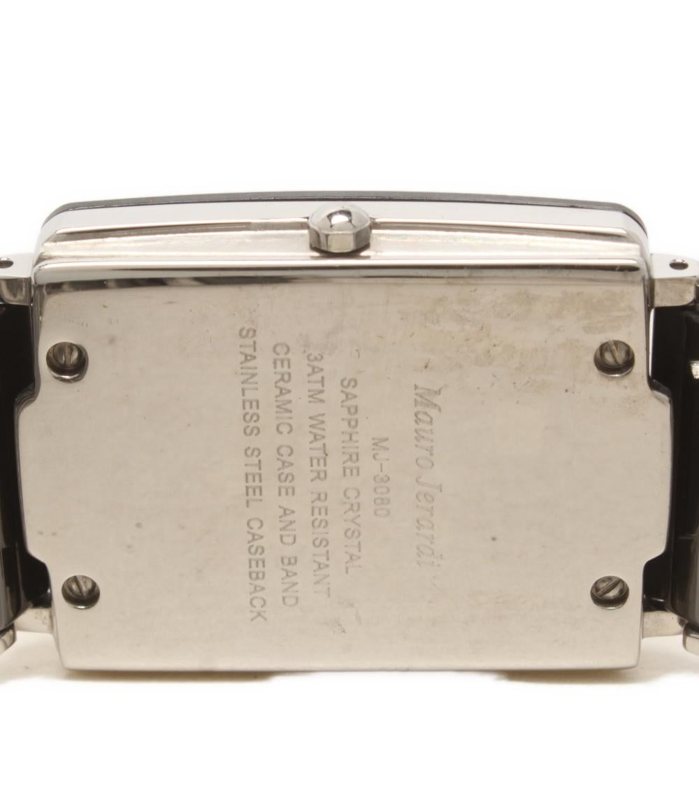 Mauro Jerardi 腕時計 クオーツ ブラック MJ-3080 メンズ マウロジェラルディ