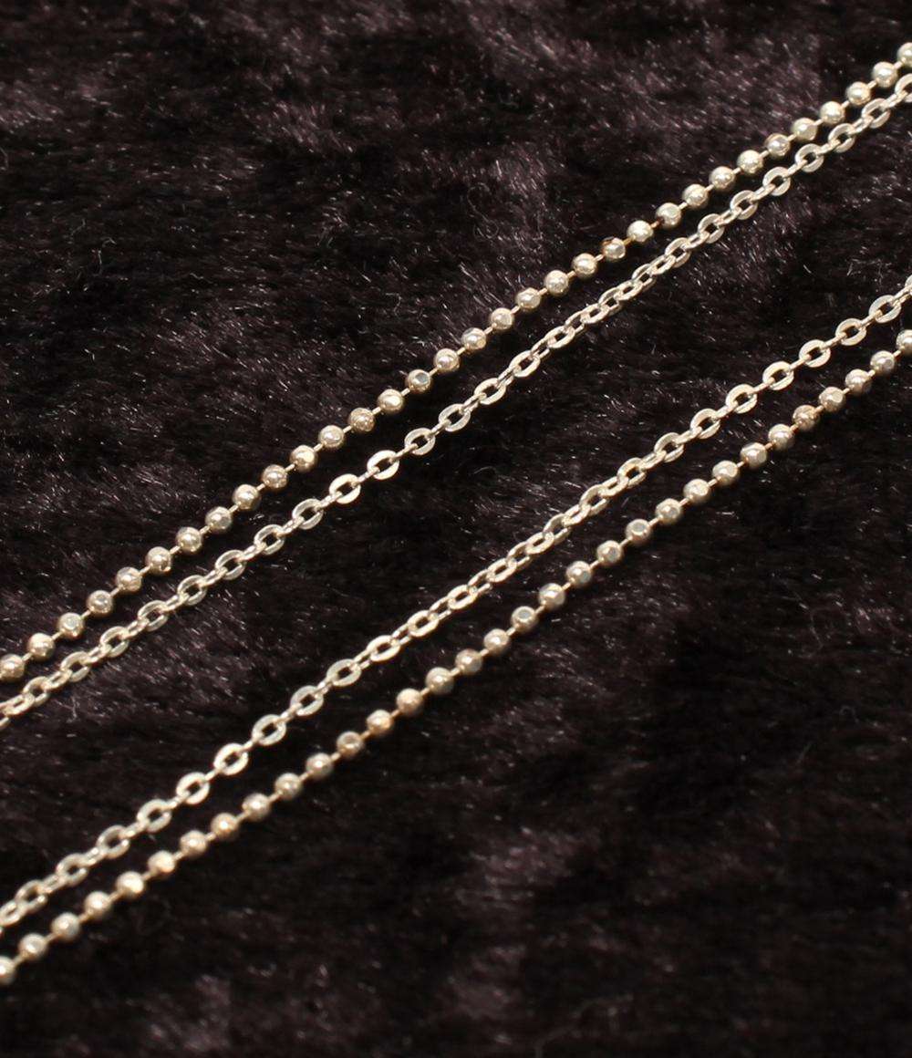 ヨンドシー 2連ネックレス SV ハートモチーフ レディース 4℃