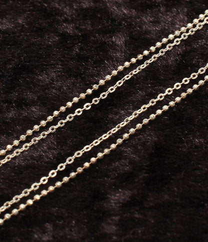 ヨンドシー 2連ネックレス SV ハートモチーフ レディース 4℃