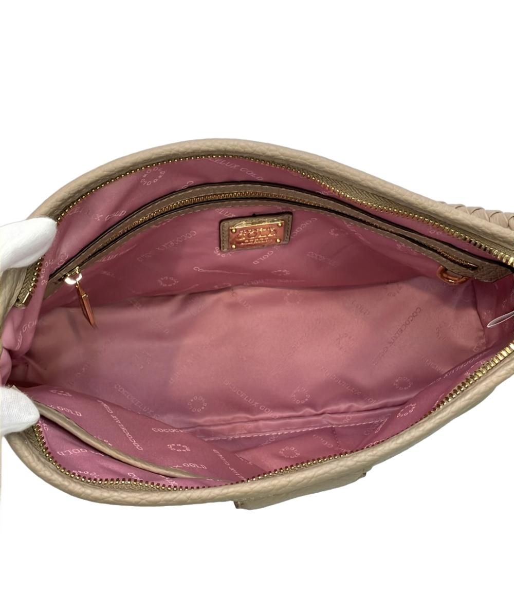 美品 ココセリュクスゴールド 2WAY ハンドバッグ ショルダーバッグ 斜め掛け レディース COCOCELUX GOLD