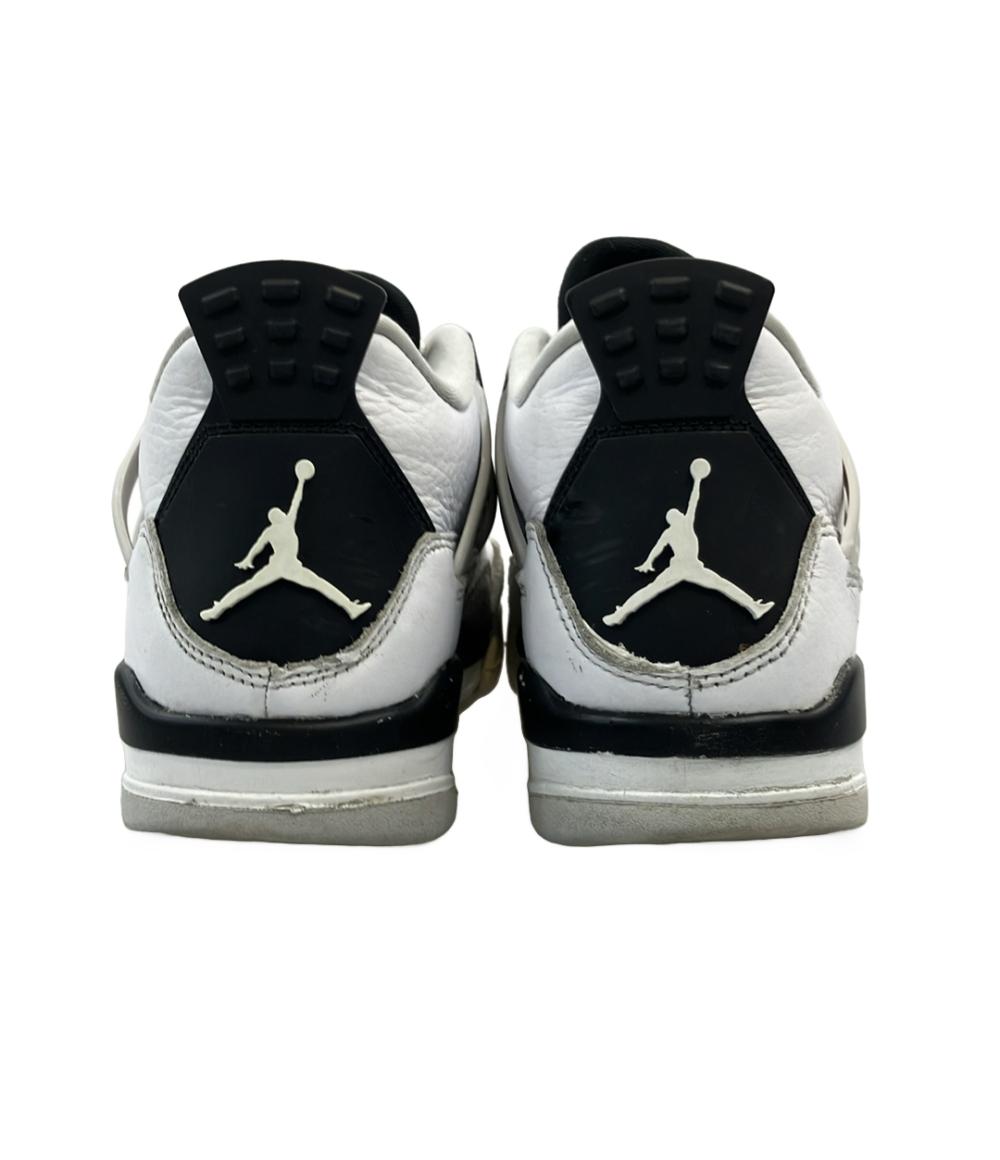 NIKE ミドルカットスニーカー AIR JORDAN 4 RETRO GS 408452-111 キッズ SIZE 24.0 (M) ナイキ