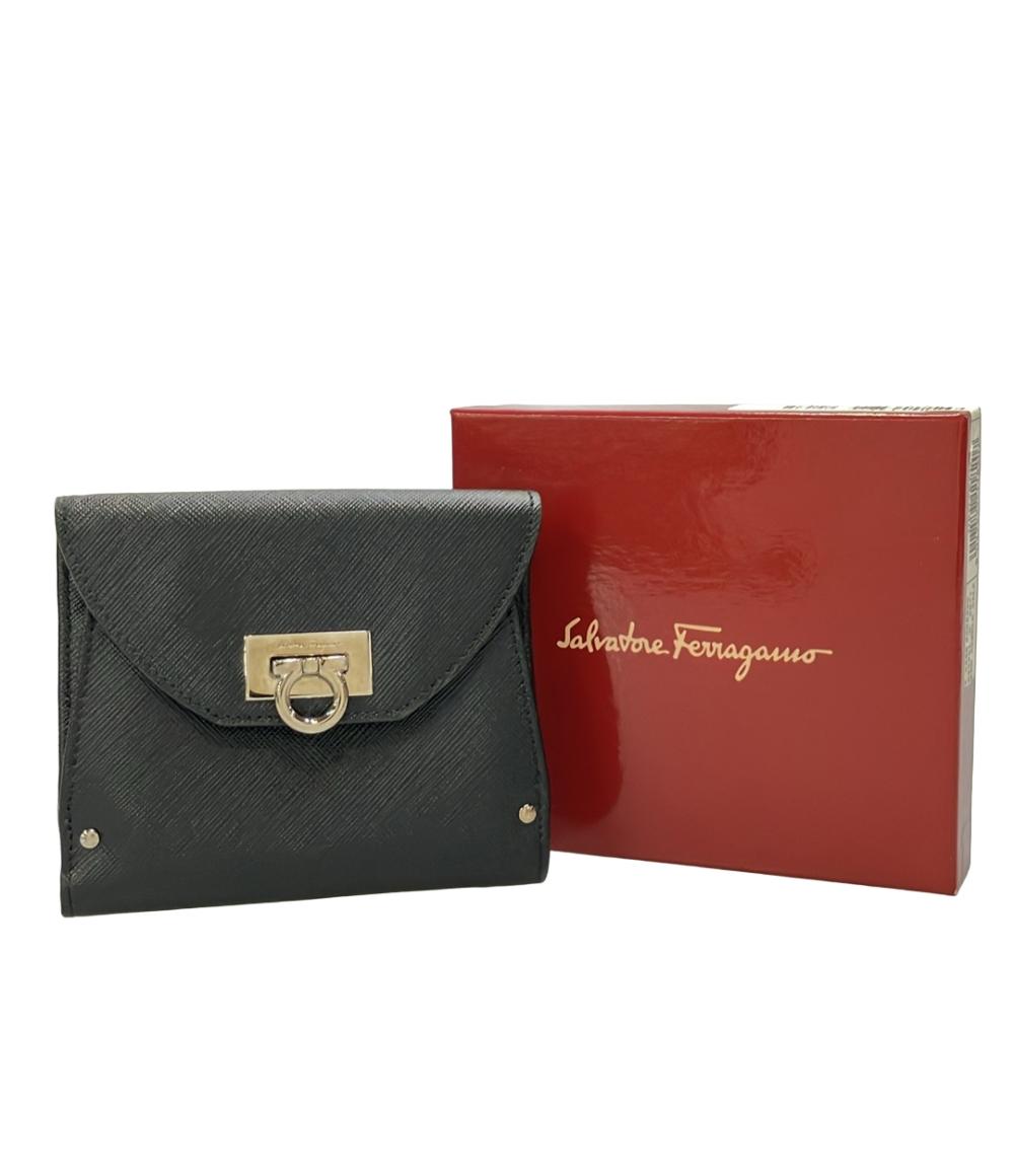 訳あり Salvatore Ferragamo 二つ折り財布 ガンチーニ JL-22 4208 レディース サルヴァトーレフェラガモ