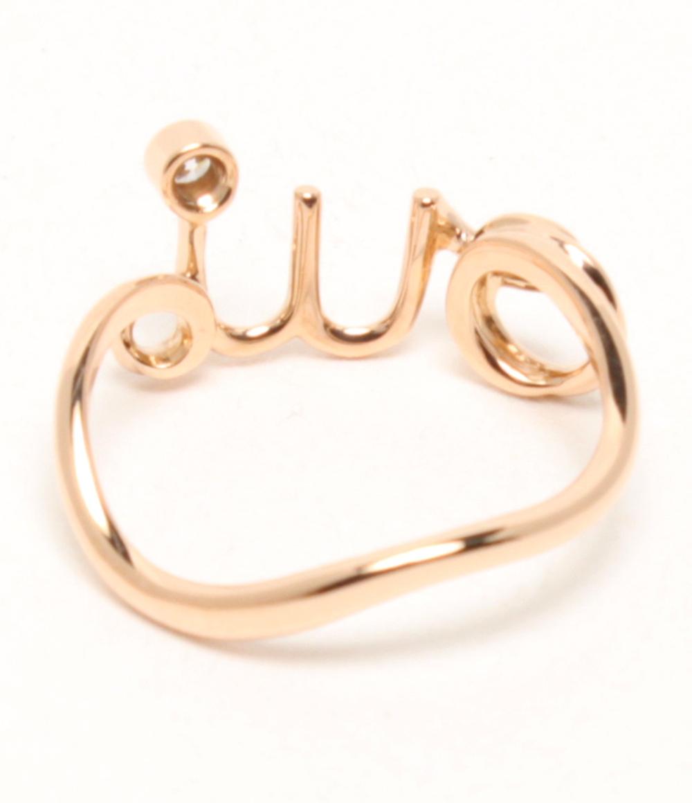 美品 Christian Dior リング 指輪 K18 oui ダイヤ レディース SIZE 9号 クリスチャンディオール