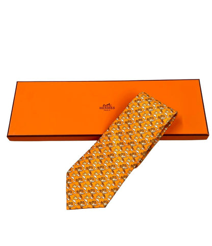 美品 エルメス ネクタイ シルク100% メンズ HERMES