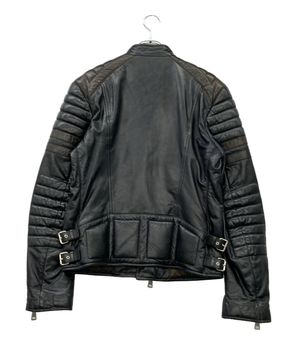 GUCCI ライダースジャケット レザー 羊革 ダブルジップ 269274 XN377 メンズ SIZE 46 (M) グッチ