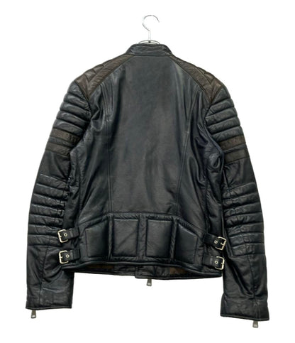 GUCCI ライダースジャケット レザー 羊革 ダブルジップ 269274 XN377 メンズ SIZE 46 (M) グッチ