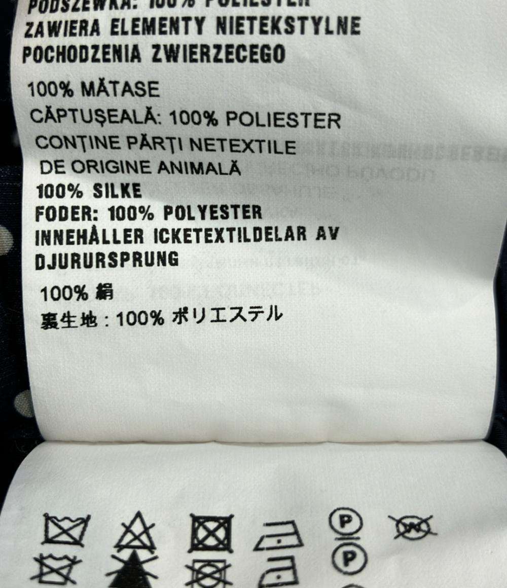 Miu Miu 花柄 ドット柄パンツ シルク100% 七分丈 レディース SIZE 38 (M) ミュウ ミュウ