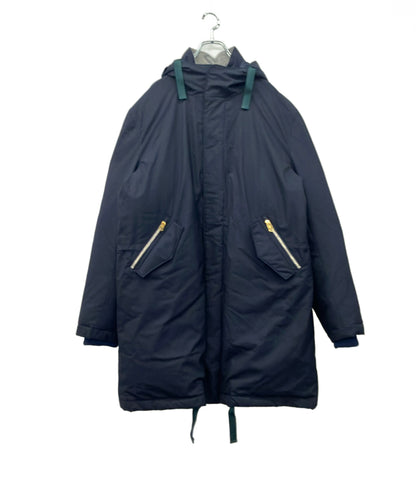 Paul Smith ダウンコート 裏地マルチカラー レインボー  ダブルジップ スナップボタン  フード付き PF-BM-44818 メンズ SIZE L ポール・スミス