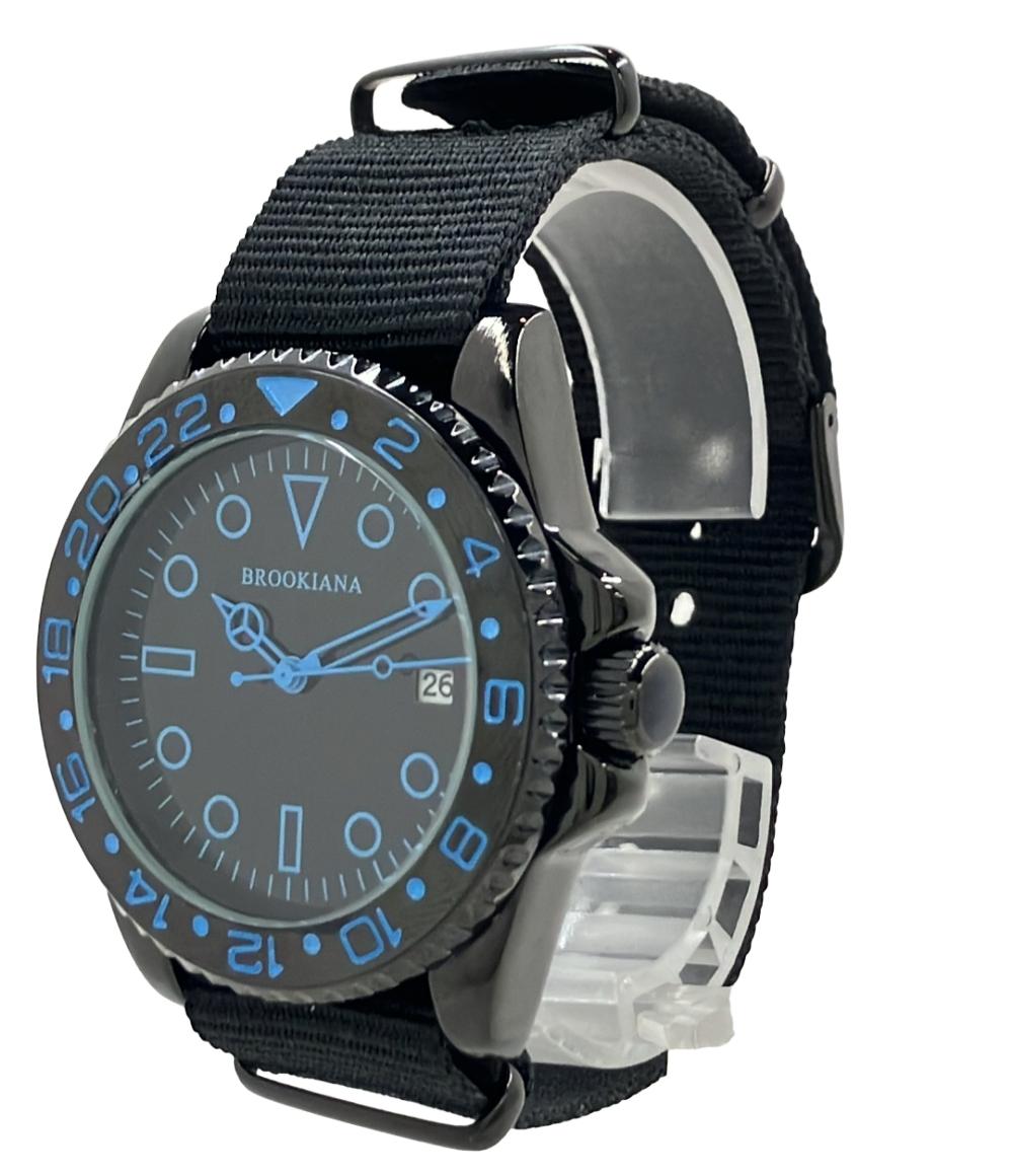 ブルッキアーナ 腕時計 クオーツ ブラック BA1702 メンズ BROOKIANA