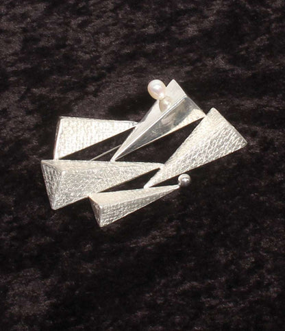 恵久 ブローチ SV パール レディース