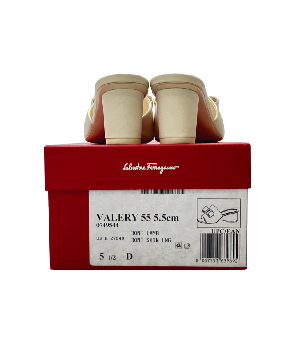 Salvatore Ferragamo ミュールサンダル VALERY 55 0749544 レディース SIZE 5 1/2 サルヴァトーレフェラガモ
