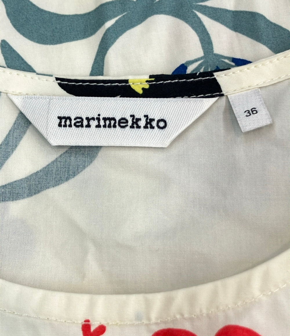 marimekko 半袖ワンピース 総柄 花 レディース SIZE 36 (S) マリメッコ