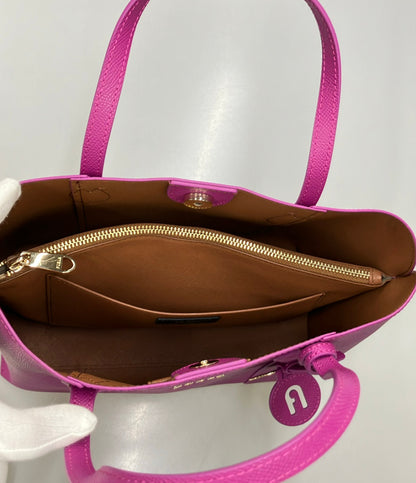 美品 FURLA ハンドバッグ トートバッグ レザー レディース フルラ