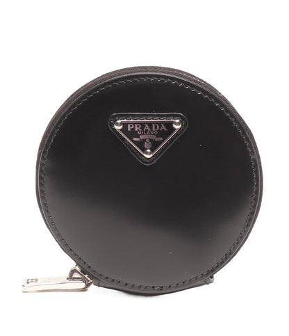 PRADA ラウンドミニポーチ カラビナ付き 三角プレート 1TL431 レディース メンズ プラダ