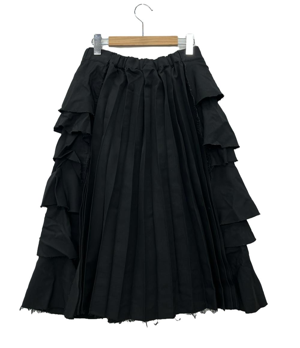 ブラックコムデギャルソン スカート Panelled Split Side Seam Skirt レディース SIZE S (XL) BLACK COMME des GARCONS