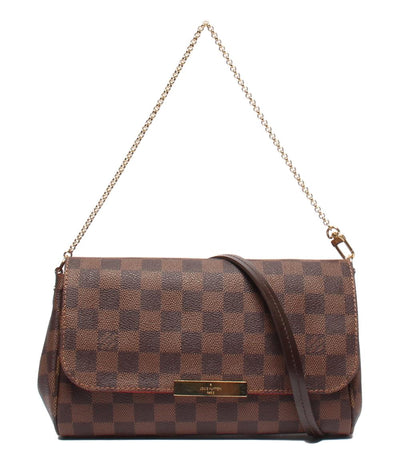 LOUIS VUITTON 2wayショルダーバッグ ハンドバッグ 肩掛け 斜め掛け ダミエ フェイボリットMM N41129 レディース ルイ・ヴィトン