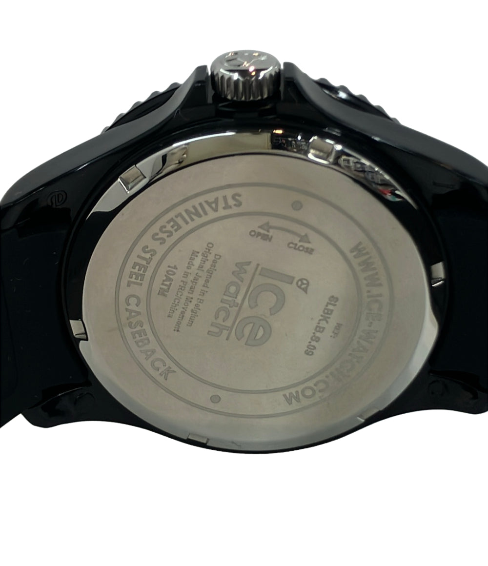 ice watch 腕時計 クオーツ ブラック メンズ アイスウォッチ