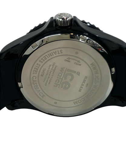 ice watch 腕時計 クオーツ ブラック メンズ アイスウォッチ