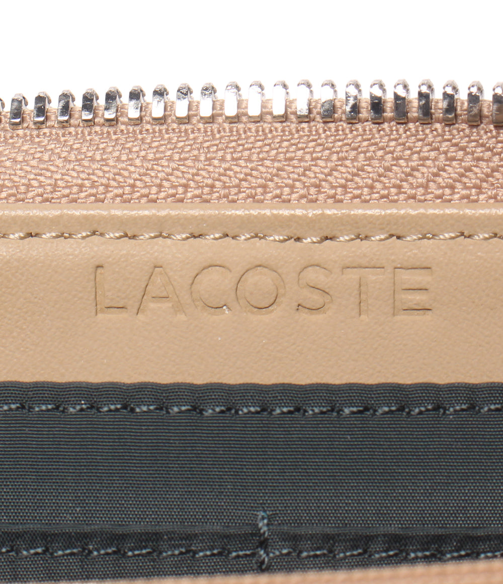 美品 LACOSTE ラウンドファスナー長財布 メンズ ラコステ