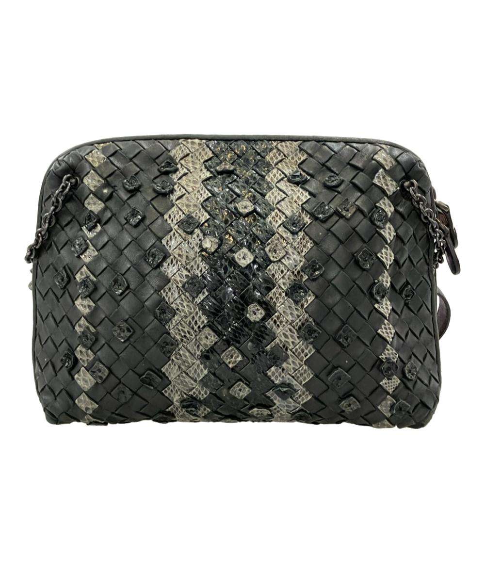 訳あり BOTTEGA VENETA ショルダーバッグ 斜め掛け イントレチャート レディース ボッテガ・ヴェネタ