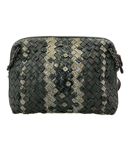 訳あり BOTTEGA VENETA ショルダーバッグ 斜め掛け イントレチャート レディース ボッテガ・ヴェネタ