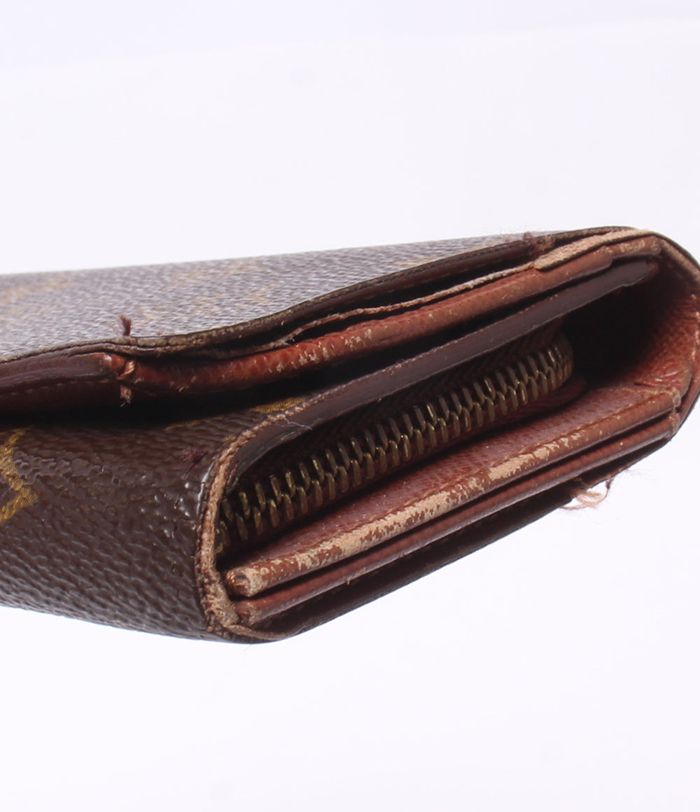 訳あり LOUIS VUITTON 二つ折り財布 ポルトモネ ビエ トレゾール モノグラム M61730 レディース ルイ・ヴィトン