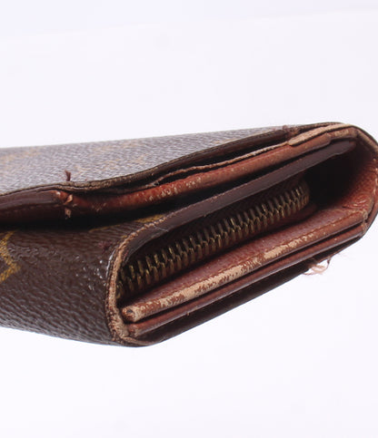 訳あり LOUIS VUITTON 二つ折り財布 ポルトモネ ビエ トレゾール モノグラム M61730 レディース ルイ・ヴィトン