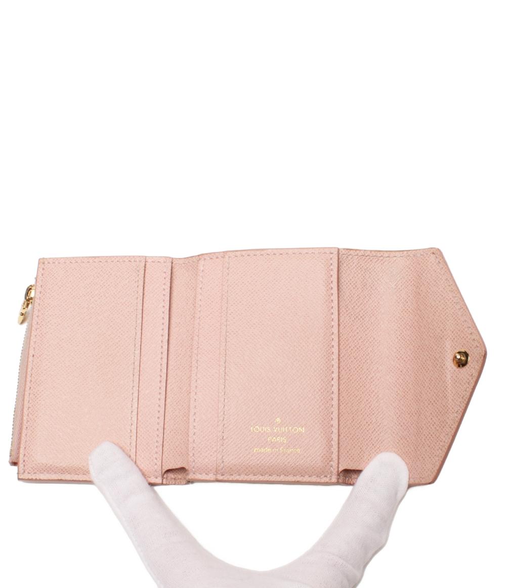 訳あり LOUIS VUITTON 三つ折り財布 ポルトフォイユ ゾエ ダミエアズール N60292 レディース ルイ・ヴィトン
