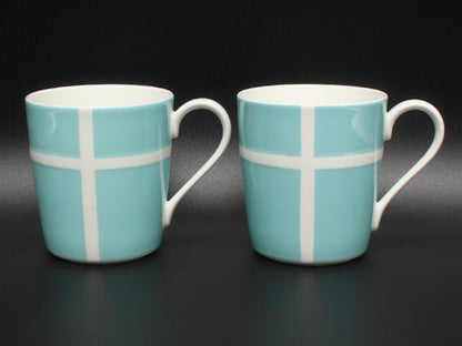 美品 TIFFANY&Co. マグカップ 2点セット ペア ブルーボックス ティファニー
