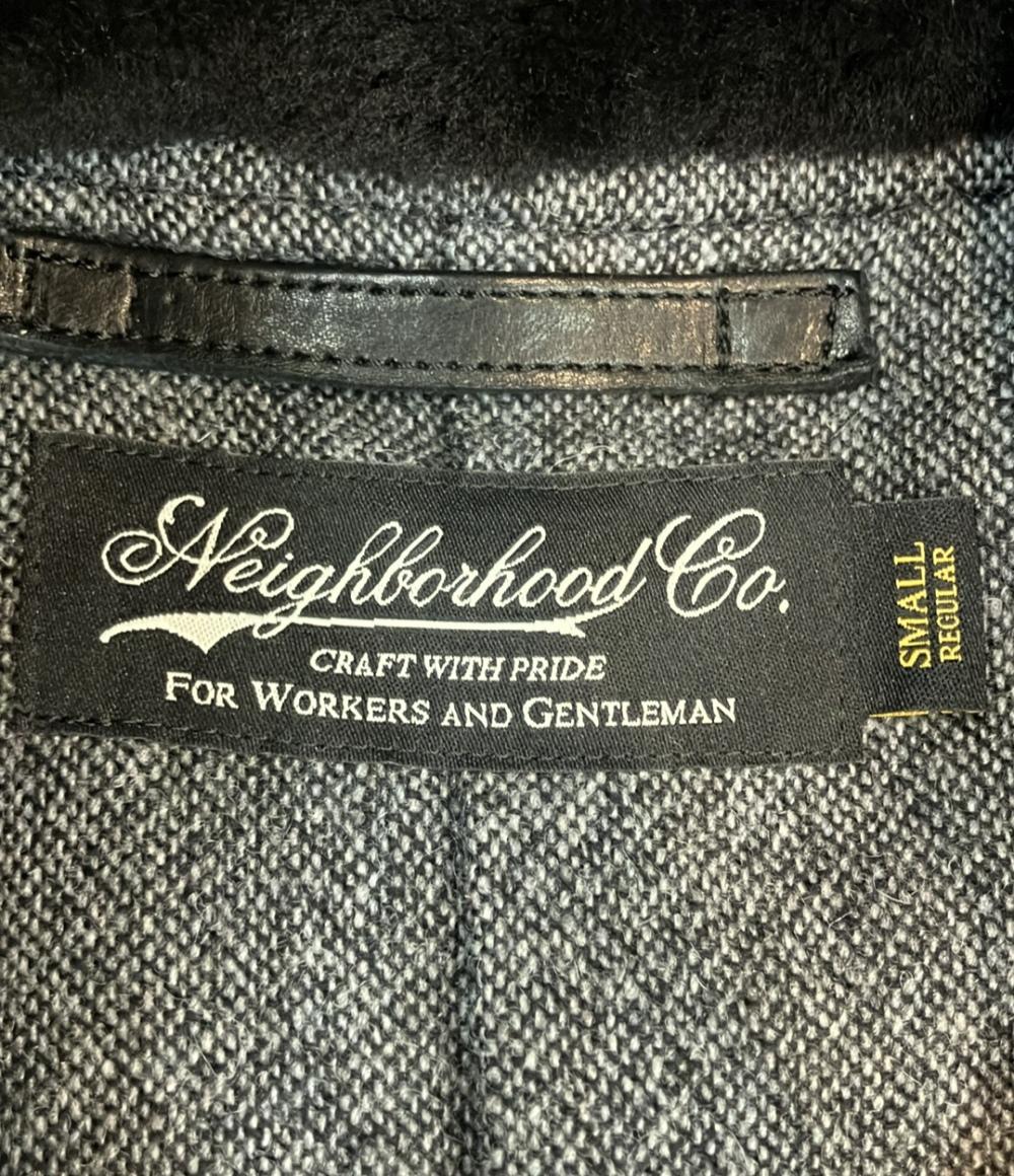 NEIGHBORHOOD レザージャケット シングル ホース ファー ボタン HUDSON 142CCNH-JKM01 S メンズ SIZE S ネイバーフッド