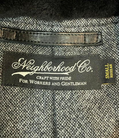 NEIGHBORHOOD レザージャケット シングル ホース ファー ボタン HUDSON 142CCNH-JKM01 S メンズ SIZE S ネイバーフッド