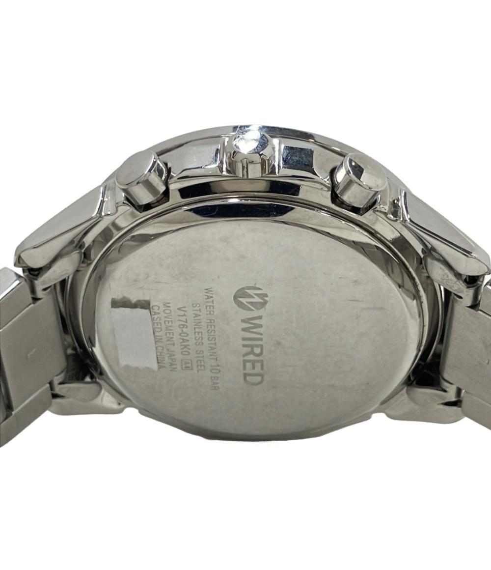 セイコー 腕時計 WIRED ワイアード ソーラー ブルー V176-0AK0 メンズ SEIKO