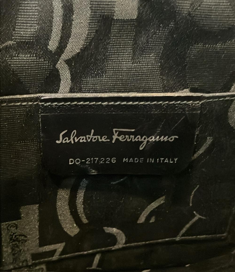 Salvatore Ferragamo レザートートバッグ 編み込み かご マルチカラー ガンチーニ 217226 レディース サルヴァトーレフェラガモ
