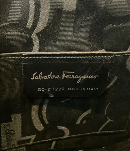 Salvatore Ferragamo レザートートバッグ 編み込み かご マルチカラー ガンチーニ 217226 レディース サルヴァトーレフェラガモ