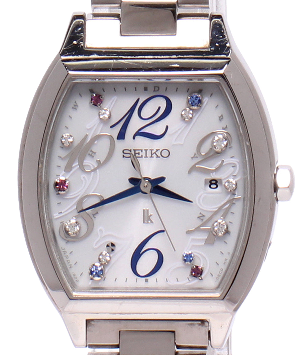 SEIKO 腕時計 ルキア LUKIA ソーラー電波 ホワイト SSVW081 レディース セイコー