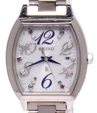 SEIKO 腕時計 ルキア LUKIA ソーラー電波 ホワイト SSVW081 レディース セイコー