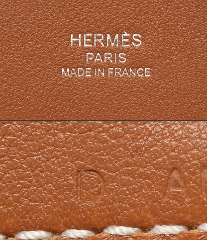 美品 HERMES ショルダーバッグ ヴォー・スイフト シルバー金具 D刻印 肩掛け 斜め掛け サックアリーヌ ミニ H076236CK レディース エルメス