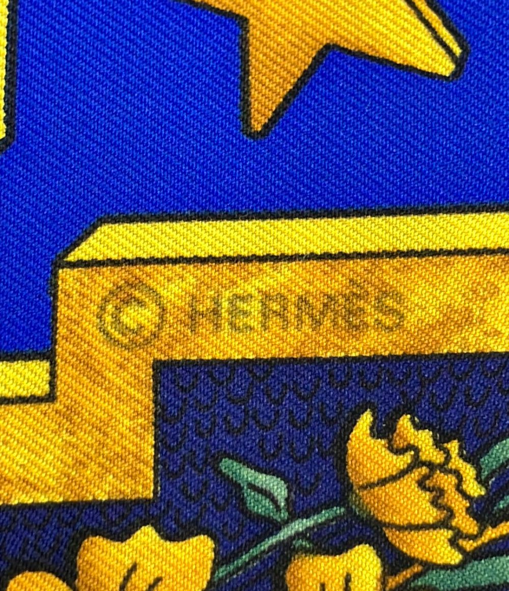 HERMES スカーフ カレ90 シルク100% 今日一日を楽しむ レディース エルメス